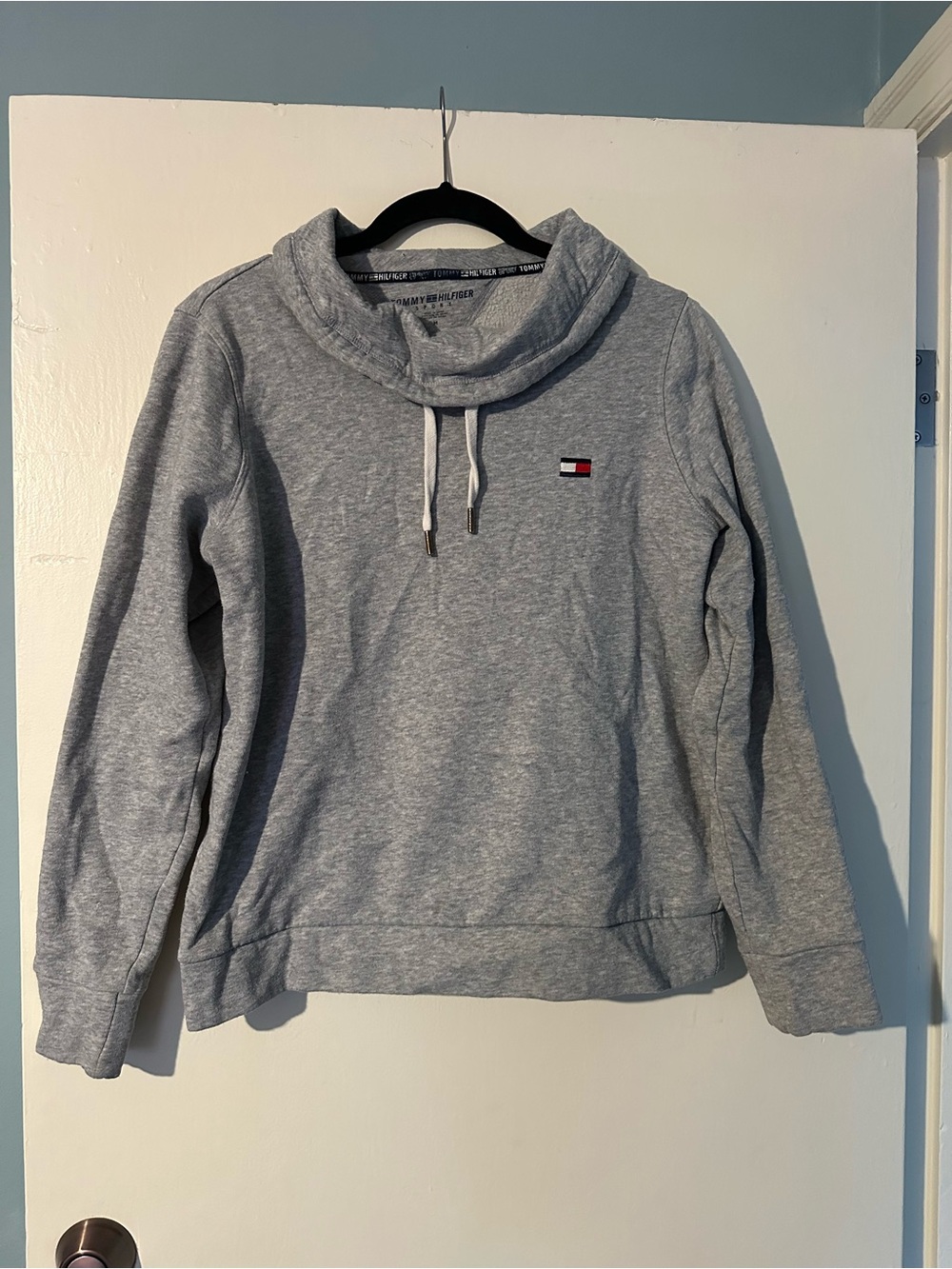 Tommy Hilfiger Gray Cowl Neck Sweatshirt